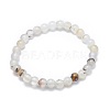 Natural Agate Bead Stretch Bracelets X-BJEW-K212-A-004-1