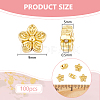 100Pcs Long-Lasting Plated PALLOY-BC0001-15-2