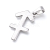 Non-Tarnish 304 Stainless Steel Pendants STAS-L210-06J-P-1