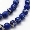 Synthetic Imperial Jasper Beads Strands G-I199-35-6mm-H-3