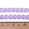 Baking Paint Transparent Glass Bead Strands GLAA-S031-8mm-25-4