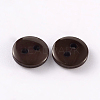 2-Hole Flat Round Resin Sewing Buttons for Costume Design BUTT-E119-24L-02-2