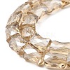 AB Color Plated Transparent Glass Beads Strands EGLA-P051-06A-A05-3