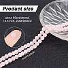 2 Strands Natural Rose Quartz Dyed Beads Strands G-GO0001-27A-2