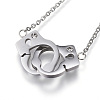 304 Stainless Steel Pendant Necklaces NJEW-N0071-12P-1