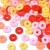 Handmade Polymer Clay Beads Strands CLAY-R089-6mm-T02B-16-2