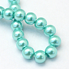 Baking Painted Pearlized Glass Pearl Round Bead Strands X-HY-Q003-6mm-65-4