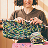 40Pcs 8 Colors Iron Knitting Stitch Marker Rings DIY-FG0007-90-5