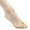 Natural Dyed White Jade Anklets for Women AJEW-AN00475-02-3