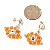 Glass Seed Beads Stud Earrings EJEW-MZ00270-04-3