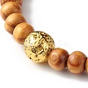 Oil Diffuser Yoga Beads Stretch Bracelet for Girl Women BJEW-JB06897-5