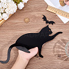 Cat & Bat Acrylic Door Topper AJEW-WH0596-009-3
