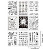 Globleland 9 Sheets 9 Style PVC Plastic Stamps DIY-GL0002-82E-2