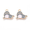 Marine Animals Alloy Enamel Pendants ENAM-T022-34J-1