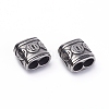 304 Stainless Steel Slide Charms/Slider Beads STAS-G220-14AS-2