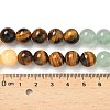 Chakra Natural Red Jasper & Yellow Jade & Green Aventurine & Tiger Eye & Sodalite & Amethyst Beads Strands X-G-NH0002-E02-10mm-5