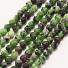 Natural Ruby in Zoisite Beads Strands G-E359-13-10mm-2
