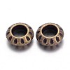 Tibetan Style Alloy European Beads X-TIBEB-EAA386Y-AB-FF-2
