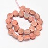 Flat Round Electroplated Natural Druzy Quartz Crystal Beads Strands G-A141-8mm-A03-2