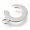 Non-Tarnish 201 Stainless Steel Charms STAS-C021-06P-C-3
