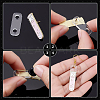 72Pcs Transparent Acrylic Connector Charms TACR-PH0002-01-3