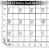 12Pcs 12 Styles Brass Micro Pave Cubic Zirconia Tube Bails KK-PH0013-25-5