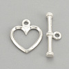 925 Sterling Silver Toggle Clasps X-STER-S002-61-1