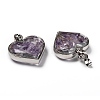 Glass Bottle Pendants X-G-Z010-02B-2