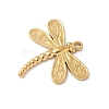 304 Stainless Steel Dragonfly Pendants X-STAS-S186-08C-G-2
