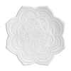 Mandala Flower Shape Porcelain Jewelry Plate DJEW-WH0043-41A-1