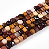 Natural Mookaite Beads Strands G-T141-69-4