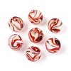 Handmade Gold Sand Lampwork Beads LAMP-T024-11F-1