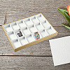 1Pc 18 Grids Imitation Leather Jewelry Trays CON-CL0001-02A-5