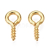 Brass Screw Eye Pin Peg Bails KK-A171-23-01G-1