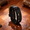 Alloy Cowhide Cord Bracelets for Women Men BJEW-WH20007-15C-5