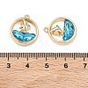 Alloy Glass Pendants FIND-B061-05G-B02-3