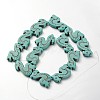 Sea Horse Synthetic Turquoise Beads Strands G-N0133-01-2