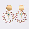 Dangle Stud Earrings EJEW-JE03683-02-1