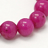 Natural Mashan Jade Round Beads Strands G-D263-4mm-XS12-1