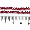 Baking Electroplate Glass Beads Strands X-DGLA-A039-J2MM-B19-4