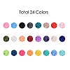 240G 24 Colors Handmade Polymer Clay Beads CLAY-JP0001-07-4mm-2