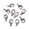 Brass Lobster Claw Clasps X-KK-903-B-NF-2