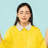 2Pcs 2 Colors Detachable Cloth Lady's Collars DIY-AN0001-16-6