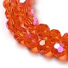 Electroplate Transparent Glass Beads Strands EGLA-A035-T6mm-L05-3