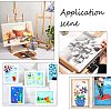 Wooden Painting Frames TOOL-WH0118-18-6