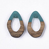 Resin & Walnut Wood Pendants RESI-T023-A-17G-2