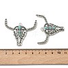 Bohemian Synthetic Turquoise Cattle Pendants FIND-Z112-01AS-01-3
