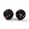 Polymer Clay Pave Rhinestone Beads RB-T018-01I-2