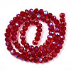 Electroplate Glass Beads Strands LS-EGLA-A034-T10mm-L20-2