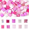 100Pcs 10 Styles 2-Hole Drawbench Glass Seed Beads SEED-FS0001-46-1
